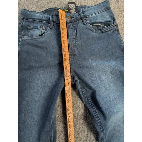 Urban Star Men's Stretch Straight Leg Premium Jeans Dark Blue 34x34 5 Pocket - Picture 10 of 12